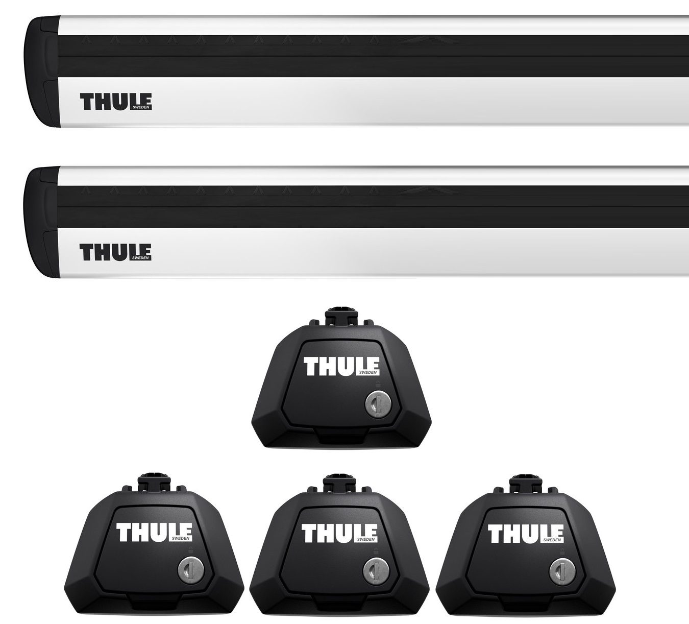 Thule Střešní nosiče Citroën C5 II Combi (2008 - 2017) -  WingBar EVO Stříbrné tyče