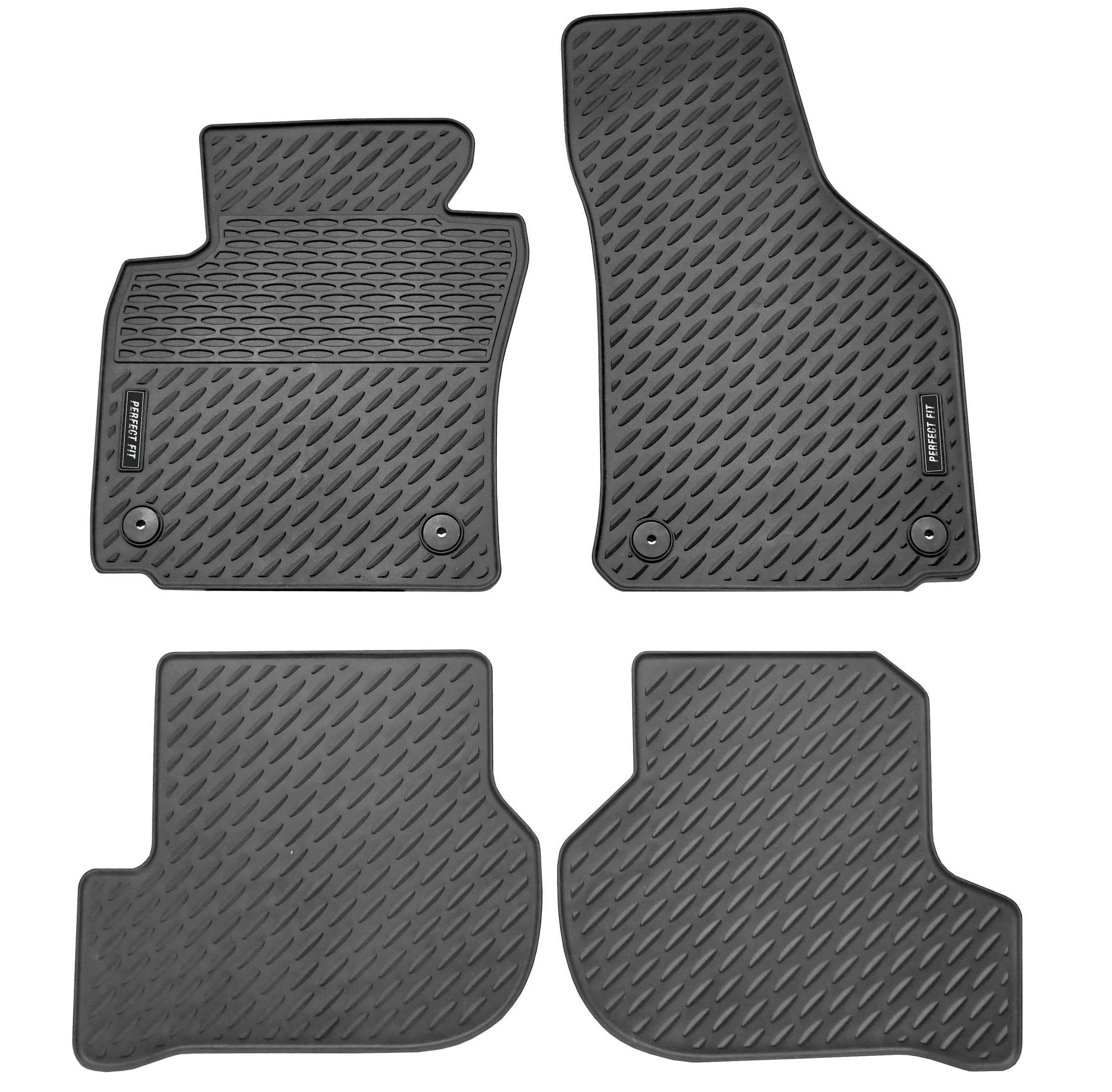 Compass Gumové koberce Seat Toledo III (2004 - 2009) s kulatou fixací - PERFECT FIT -