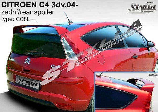 Střešní spoiler - stříška Citroën C4 (2004) 3. dveřový model