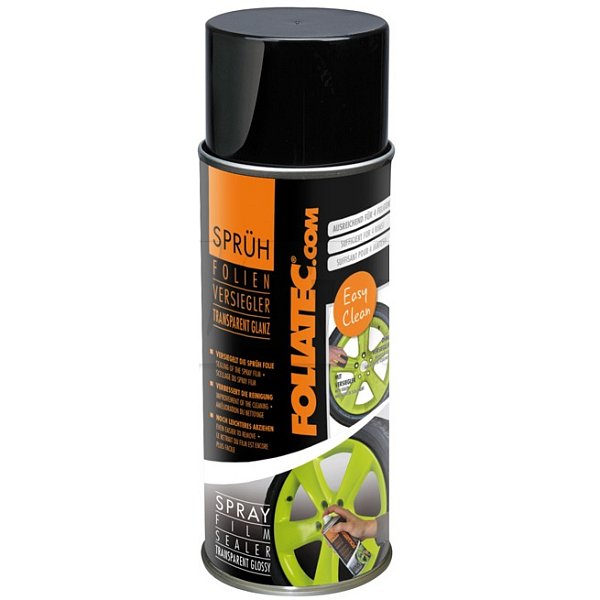 Bezbarvý lesklý lak na povrchy lakované fólií ve spreji SPRAY FILM SEALER - Foliatec 2106